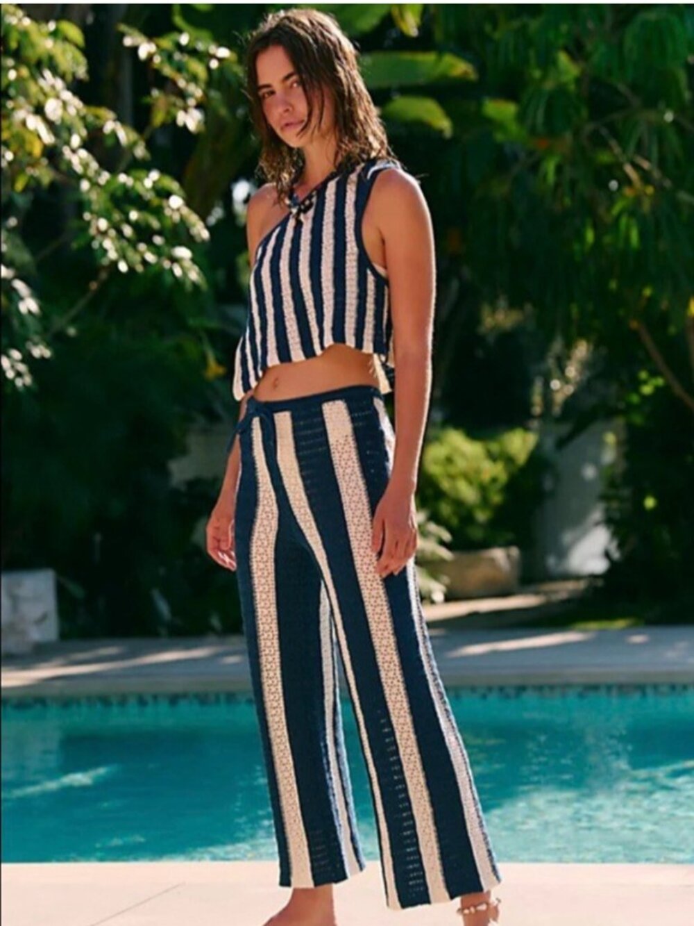 Free People/ free-est Joan Fauxchet One Shoulder 2-Piece Set